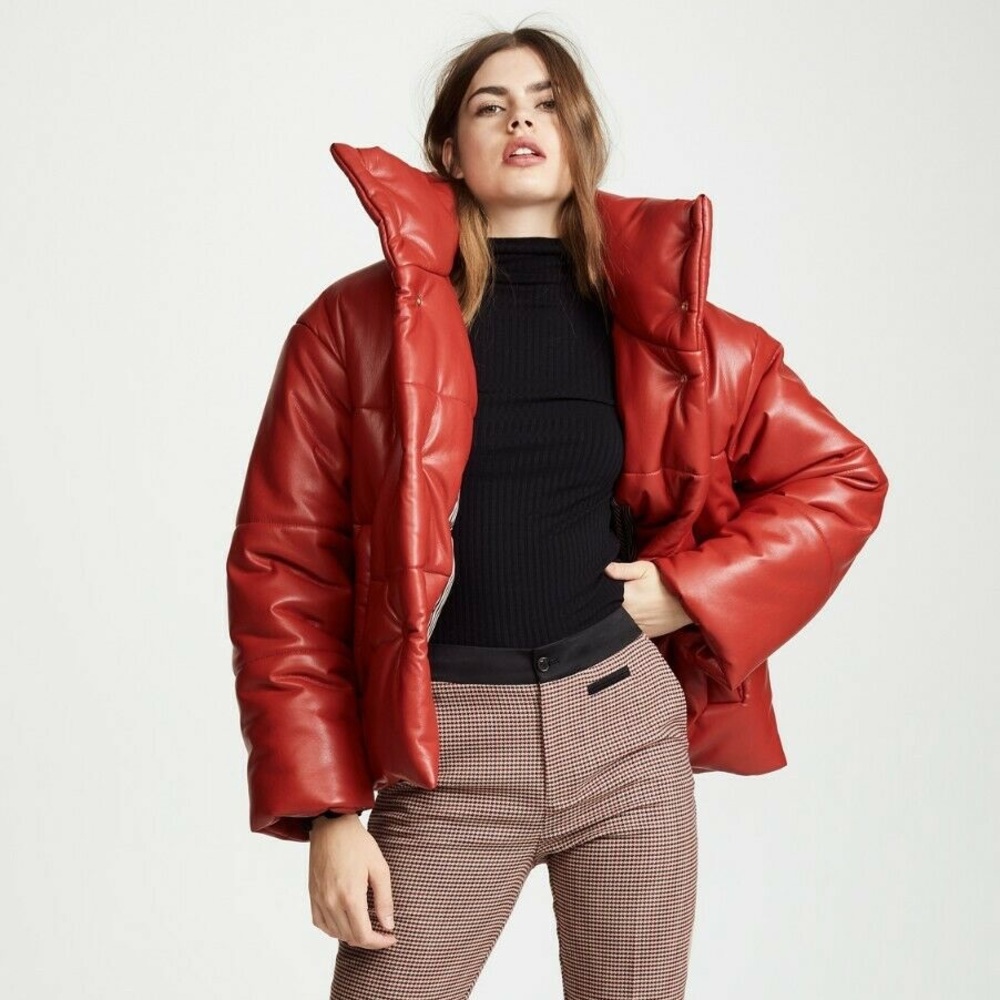 Nanushka Never Worn Leather Puffer